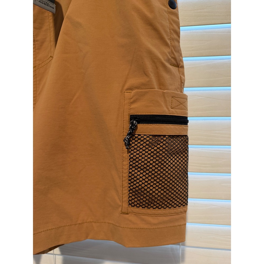 Royal Robbins Men's Active Fit Nylon Cargo Shorts Tan Size 36/7 Belted Quick Dry - Picture 3 of 7